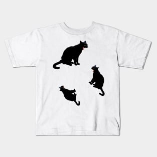 Hilarious Black cat Kids T-Shirt